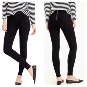 J. Crew‎ Pixie Pant 4 Tall Black Skinny Legging Rear Zip Classic Preppy Career